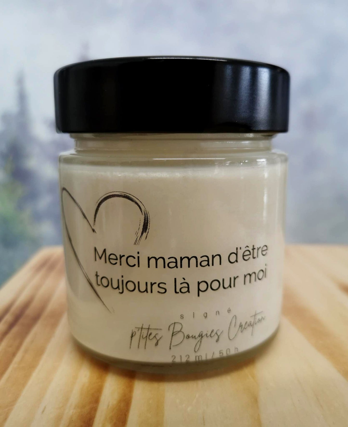 Bougie Merci maman d'être toujours là pour moi