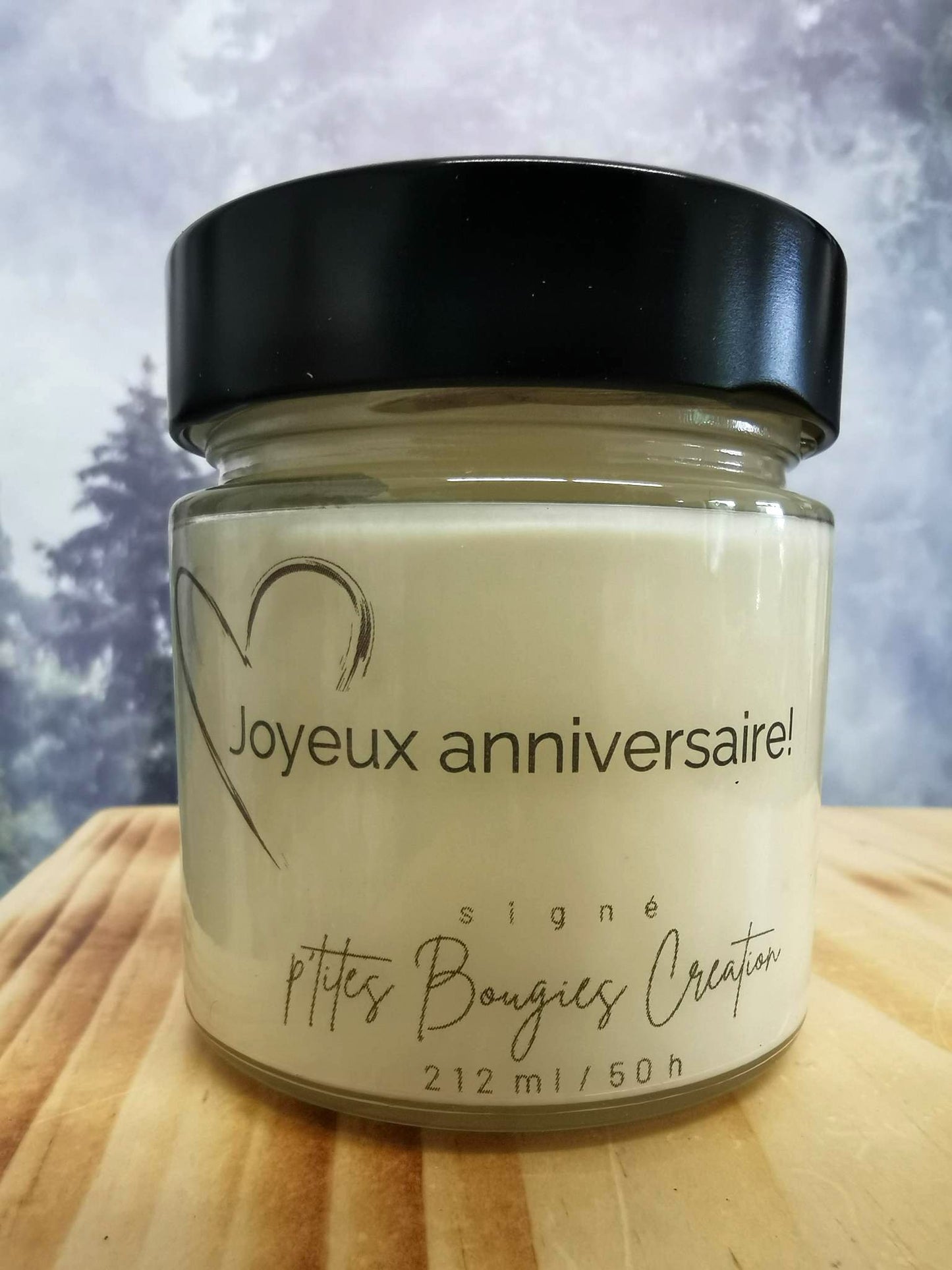 Bougie Joyeux Anniversaire! - P'tites Bougies Création