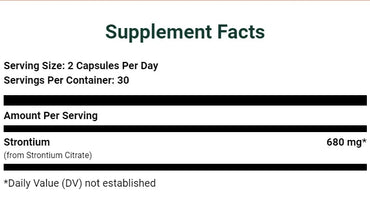 Strontium Plus - Algae Cal - 60 capsules