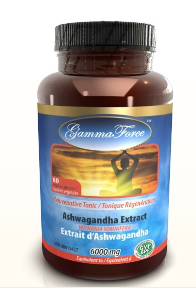 Ashwagandha  (extrait de racine 20:1) - 6000mg - Gammaforce - 60 capsules