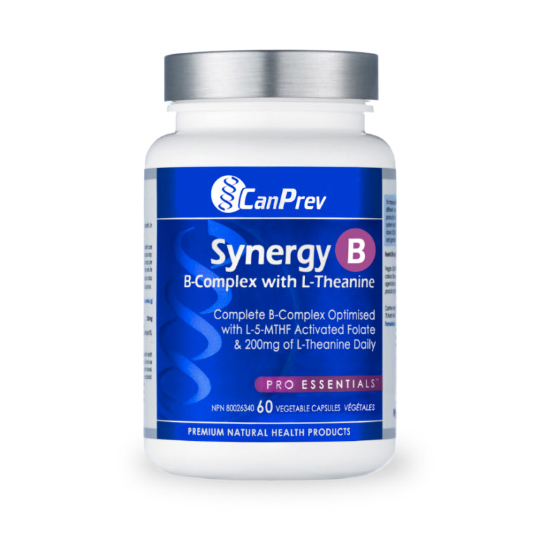 Synergy B-Complex avec L-Theanine - CanPrev - 60 capsules