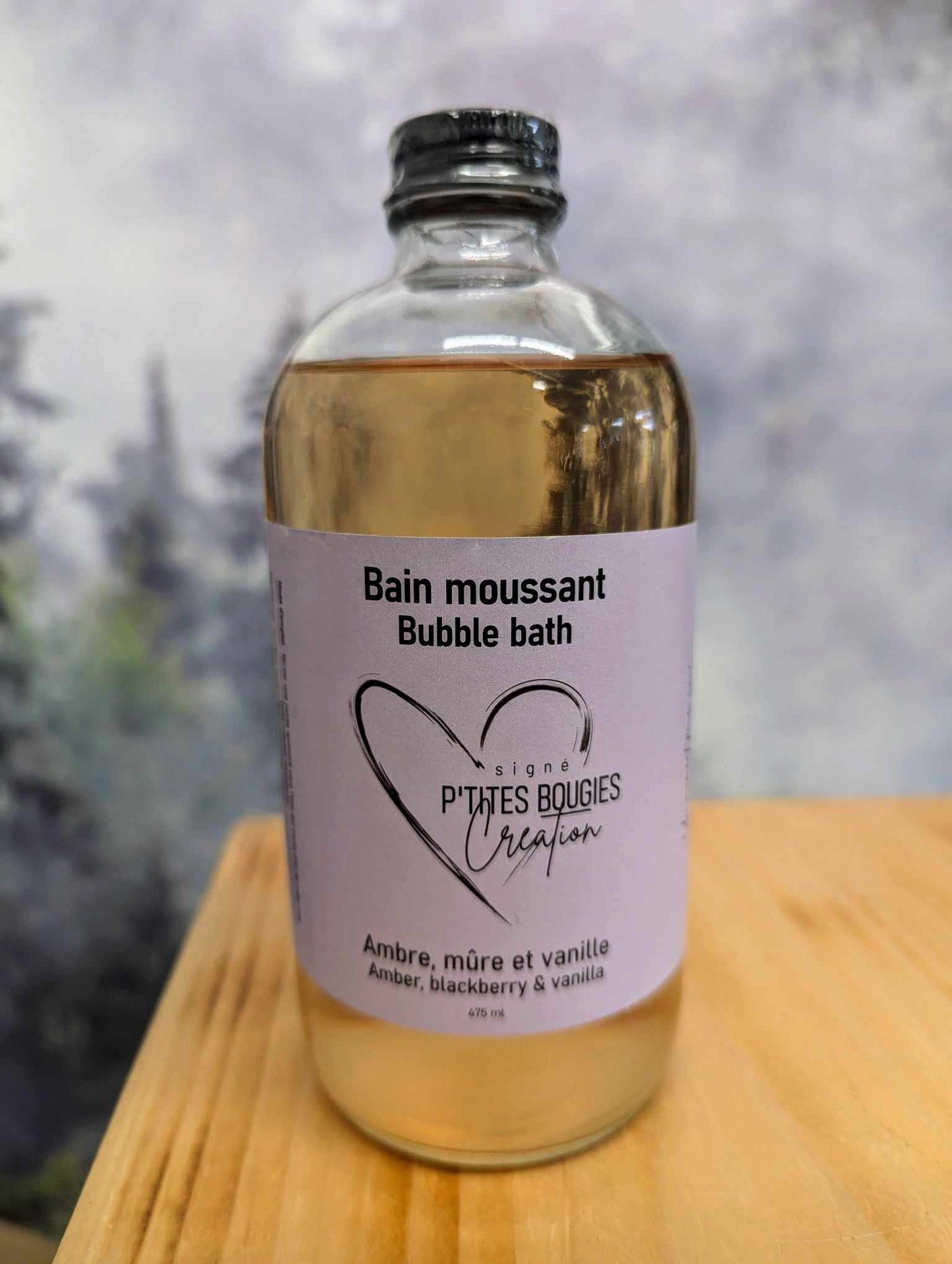 Bain moussant - Ambre, mûre et vanille - 480ml