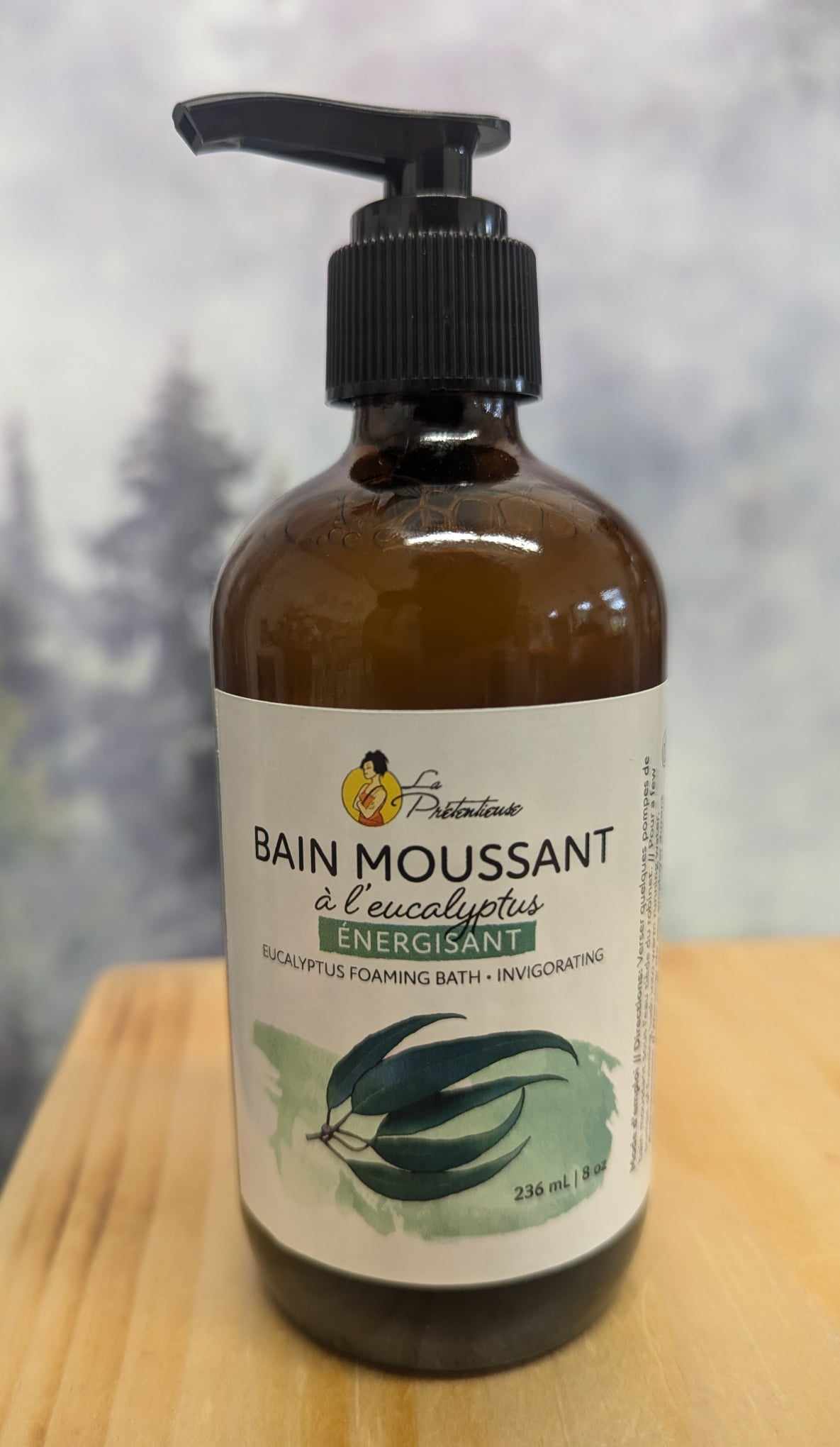 Bain moussant à l'eucalyptus - Énergisant - La Prétentieuse - 236ml