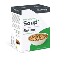 Soupe protéinée  au boeuf avec pâtes - Health Wise