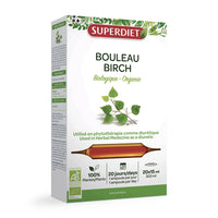 Bouleau (biologique) - Superdiet - 20 ampoules de 15ml