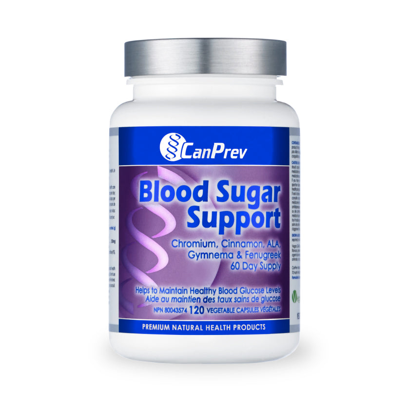 Soutien de la glycémie - Blood Sugar Support - CanPrev - 120 capsules