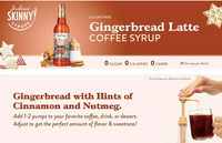 Gingerbread Latte (Gingembre/Pain d'épices) - Skinny Syrups