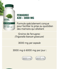 Fenugrec - Formule concentrée allaitement - Léo Désilets