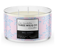 Chandelle de soya - Baies Givrées - Three Wix & Co