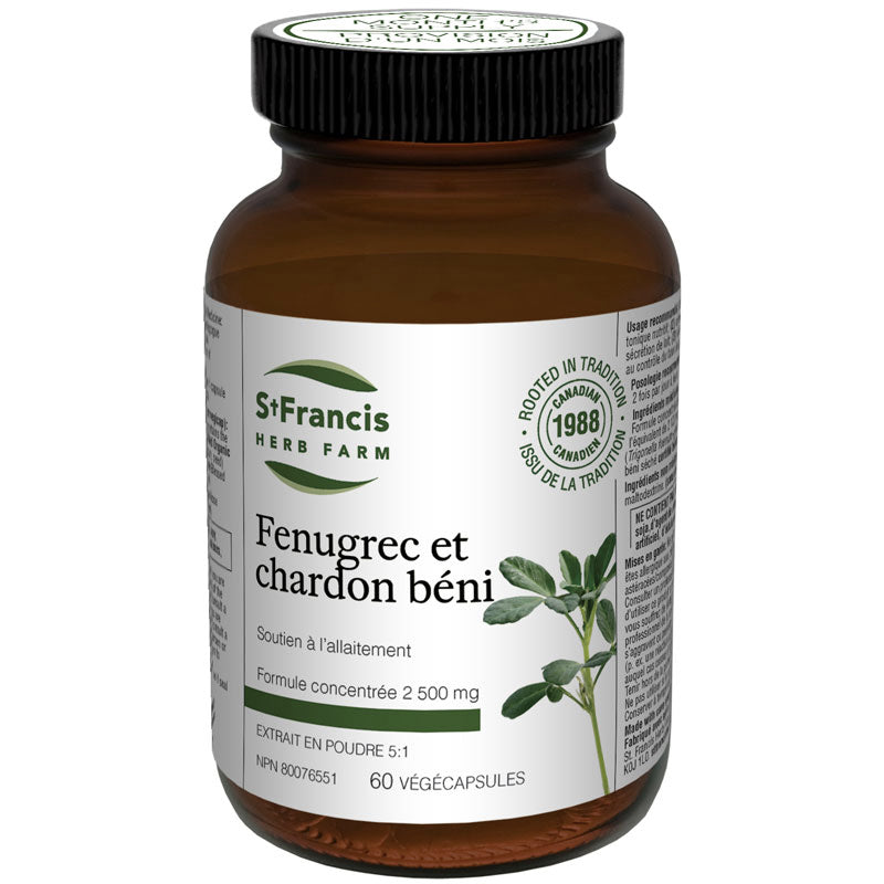 Fenugrec et chardon béni - Soutien naturel pour l'allaitement - St-Francis Herb Farm