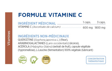 Vitamine C (600mg) - Gammaforce - 120 capsules