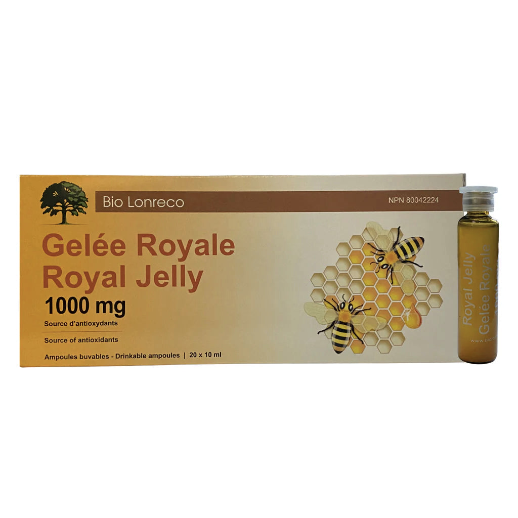 Gelée Royale 1000mg - Bio Lorenco - 20 ampoules de 10ml