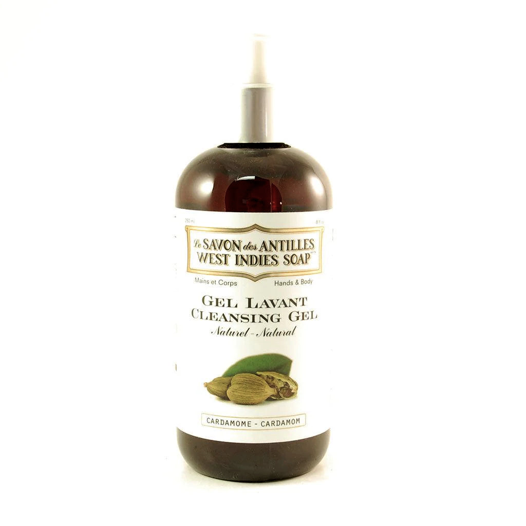 Gel lavant naturel (mains et corps) - Cardamome - Savon des Antilles - 250ml