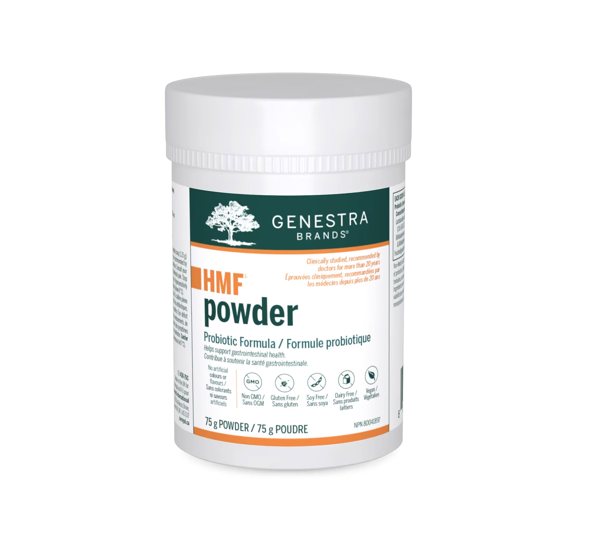 HMF Powder - Poudre probiotique - Genestra Brands - 280ml