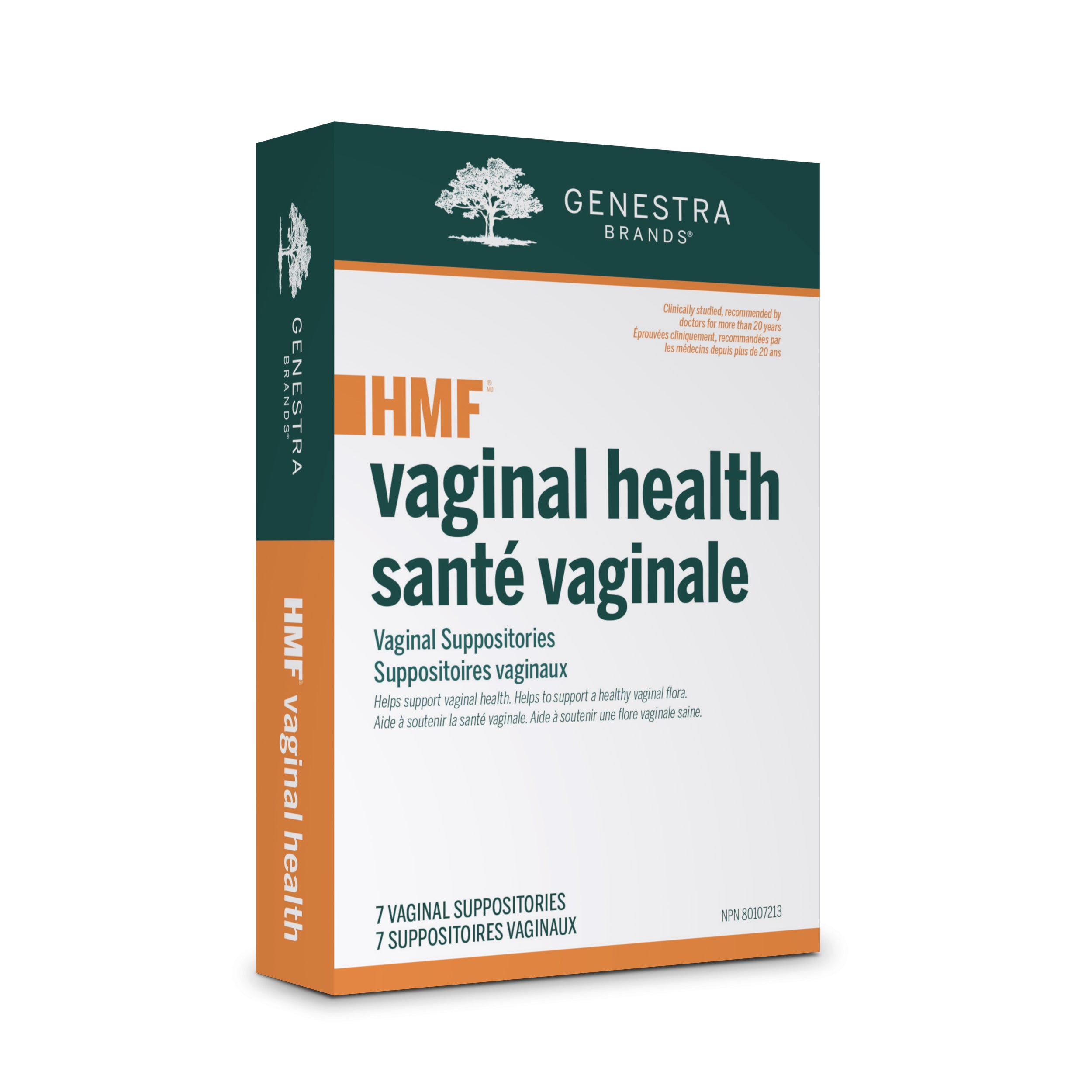 HMF Santé vaginale - Genestra Brands - 7 suppositoires vaginaux probiotiques