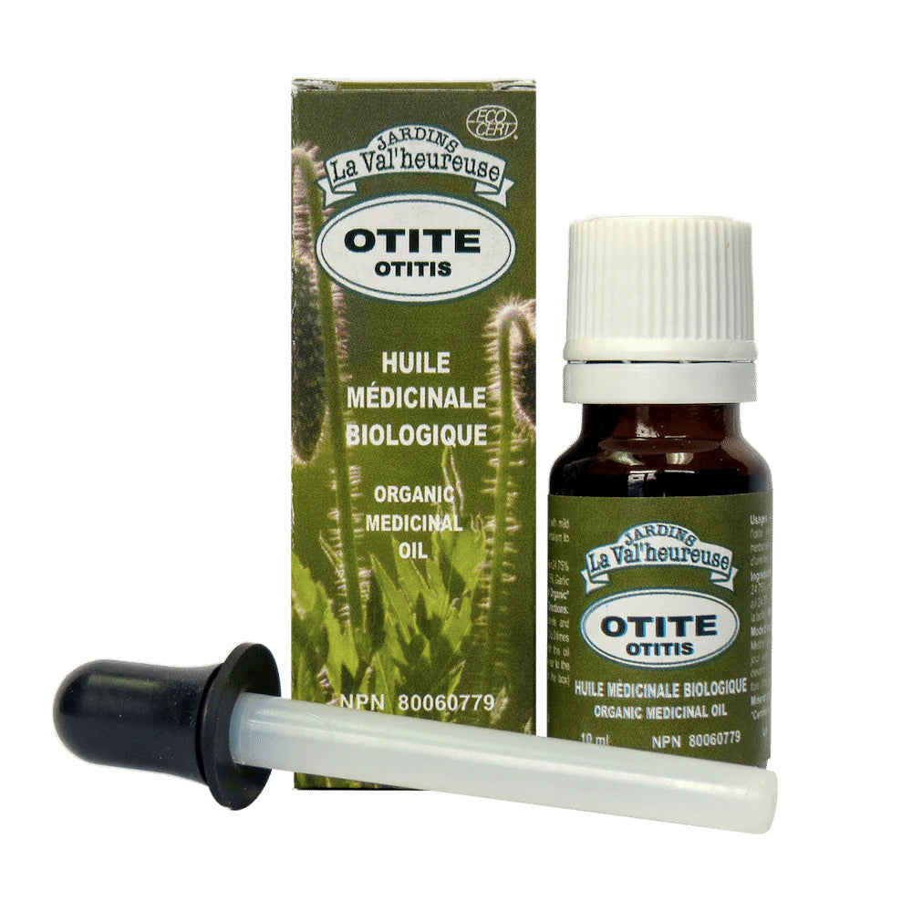 Otite - Huile médicinale biologique pour oreilles - Jardin La Val'heureuse - 10ml