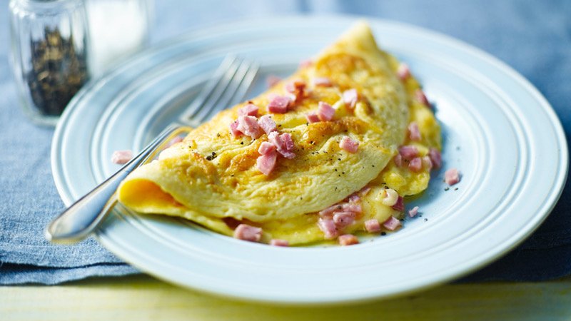 Omelette bacon et fromage protéinée - Health Wise