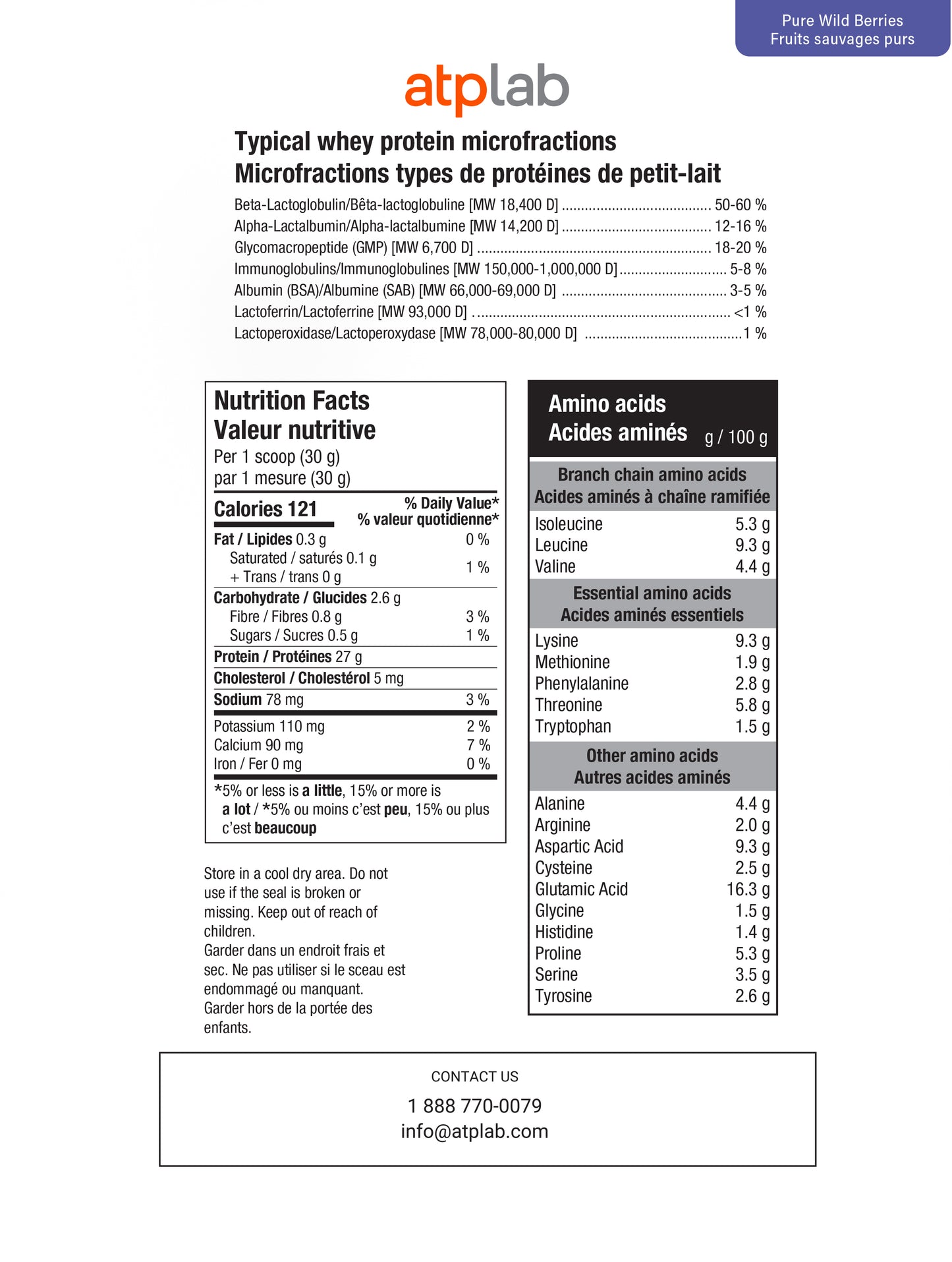 Protéines Iso - Vanille - Atp Lab - 30 portions (900g)