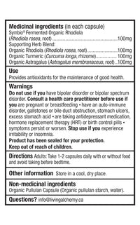 Rhodiola - Soutien à l'endurance et à l'énergie - Living Alchemy - 60 capsules