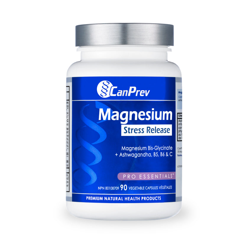 Magnesium Stress Release (Magnésium Libération du Stress) - CanPrev - 90 capsules