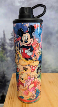 Bouteille isotherme sport 20 0z. - Stitch, Mini-Yoda, Bambi, Winnie, Mickey, Dumbo