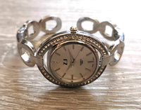 Montre bangle femme argent