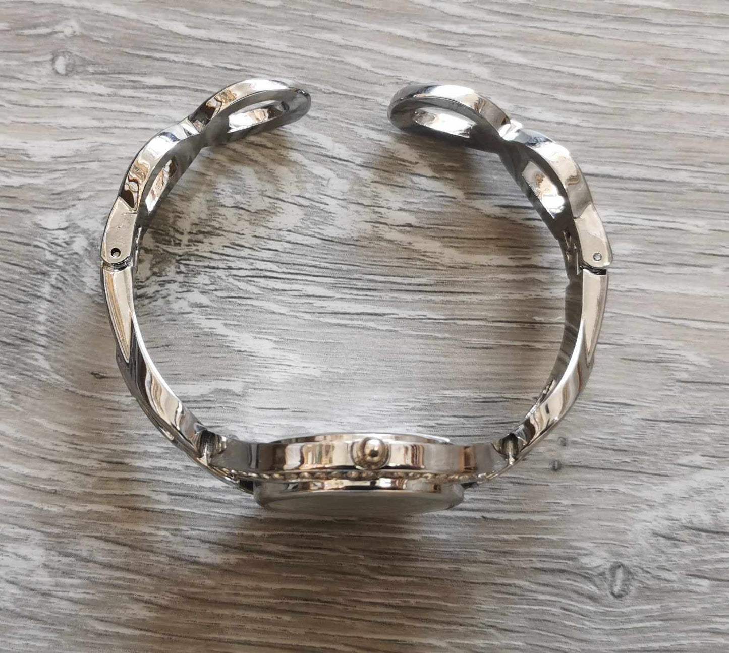 Montre bangle femme argent