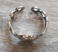 Montre bangle femme argent