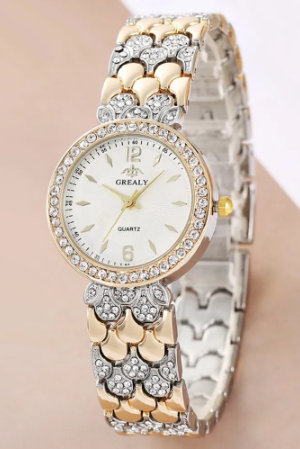 Montre pour femmes deux tons or et argent