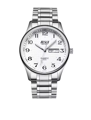 Montre Bosch argent fond blanc pour hommes