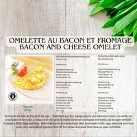 Omelette bacon et fromage protéinée - Health Wise