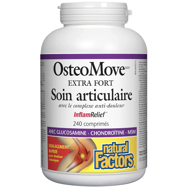 OsteoMove Extra-Fort - Soin articulaire - Natural Factors - 240 comprimés