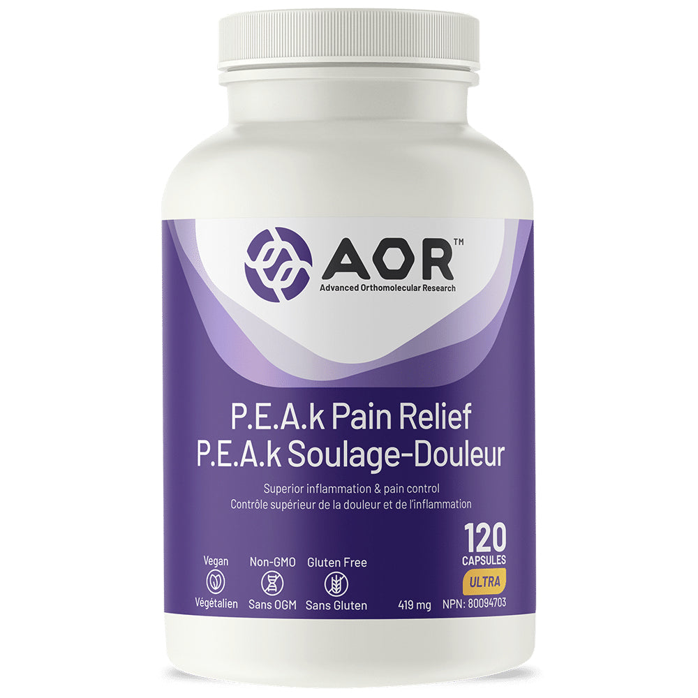 Active P.E.A.k 400mg - Soutien à la douleur et l'inflammation - AOR - 120 capsules