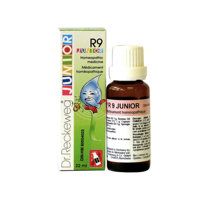 R9 Junior - Affections pectorales, bronchites, voies respiratoires supérieures - Reckeweg - 22ml