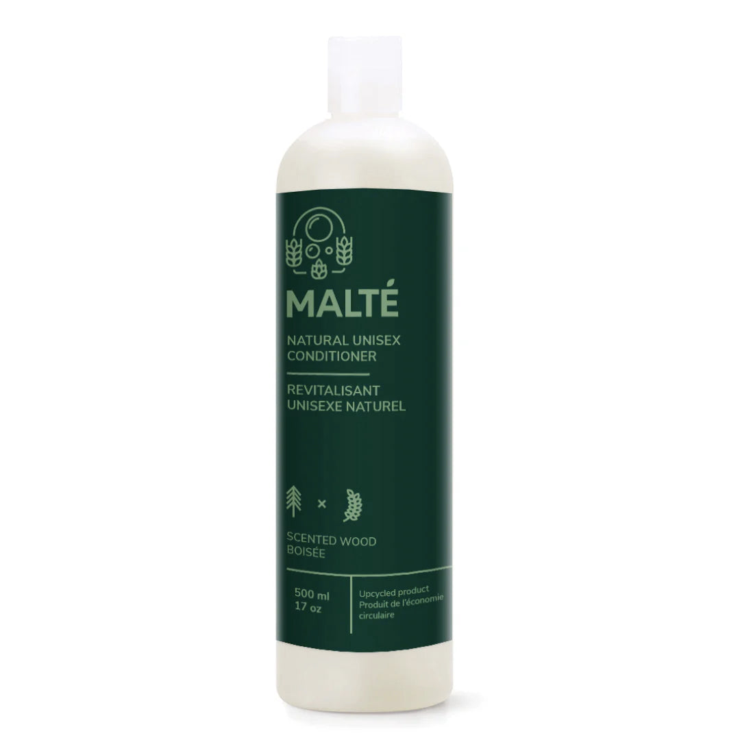 Revitalisant Unisexe Naturel - Boisé - Hydratant et Démêlant - Mouvement Malté - 500ml