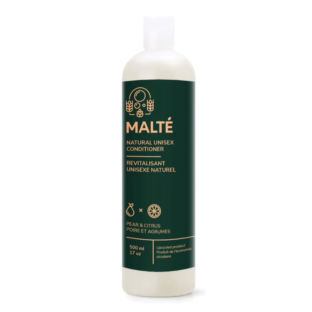 Revitalisant unisexe naturel - Poire et agrumes - Hydratant et Démêlant - Mouvement Malté - 500ml