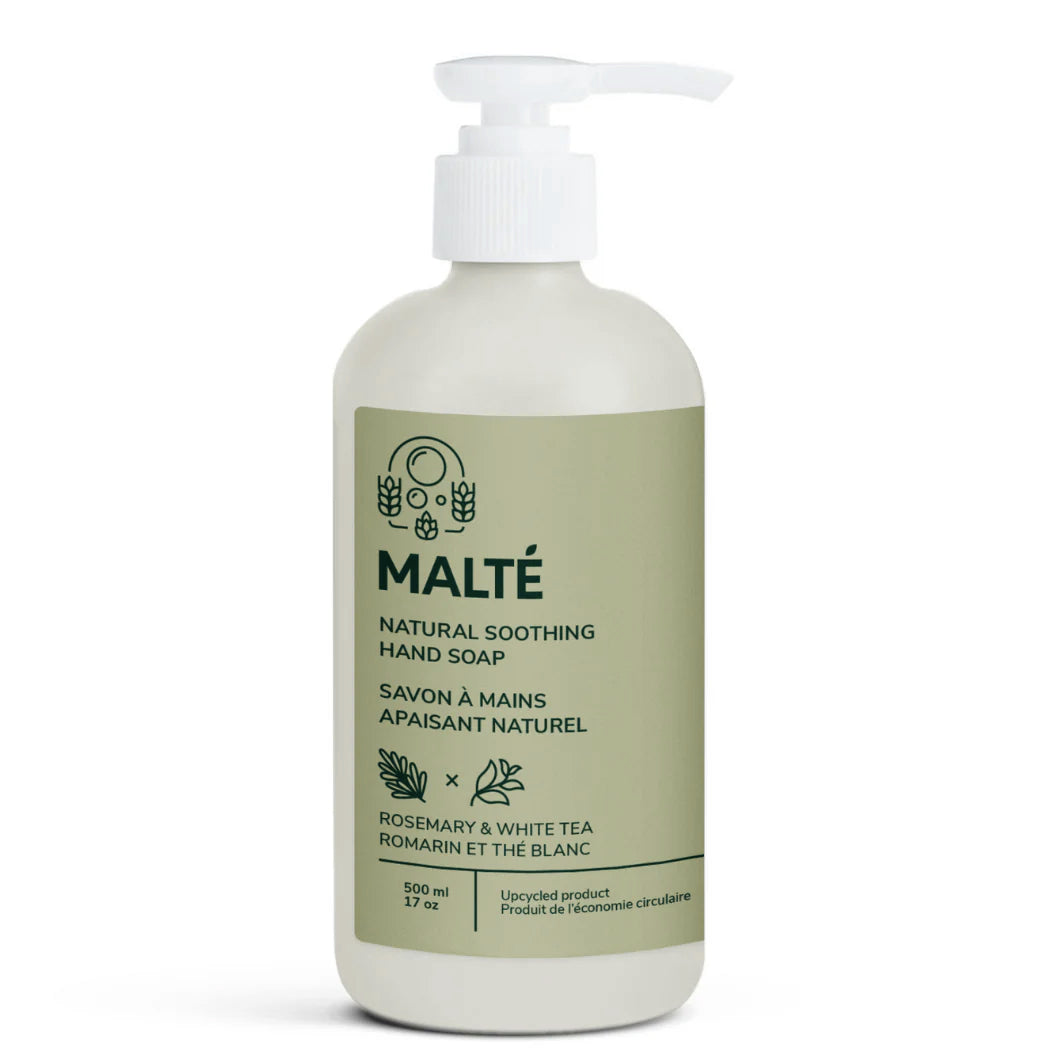 Savon à mains naturel - Romarin et Thé Blanc - Mouvement Malté - 500ml