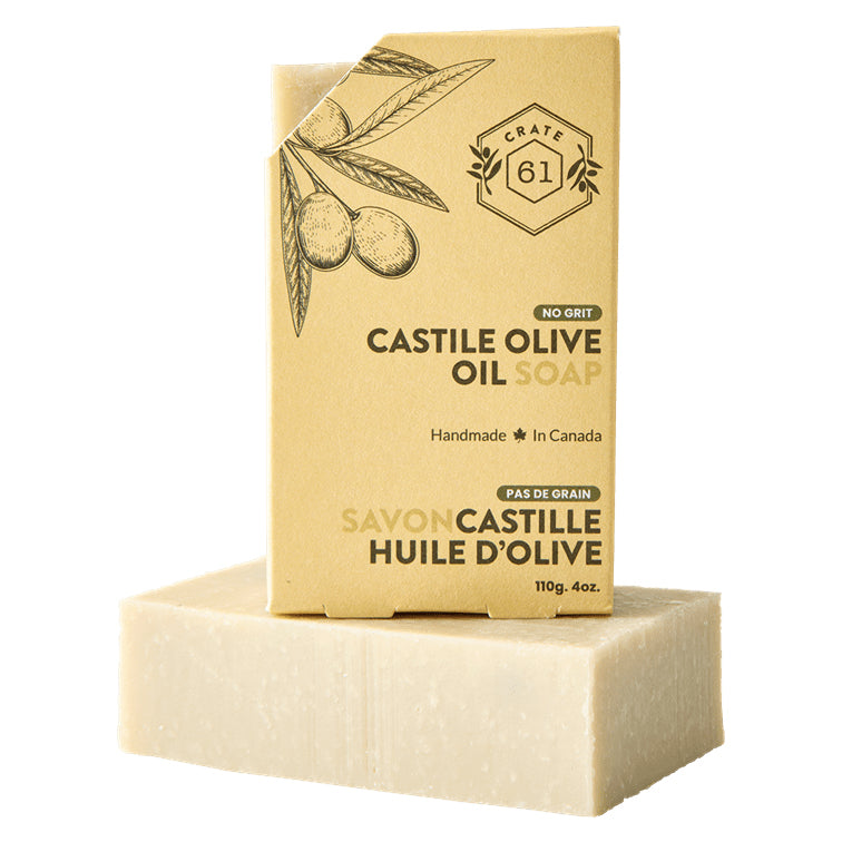 Savon de Castille - Huile d,Olive - Crate 61 - Paquet de 3 X 110g