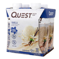 Shake prêt à boire avec 30g de protéines - Vanille - Quest - 4 X 325ml