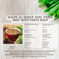 Soupe protéinée  au boeuf avec pâtes - Health Wise