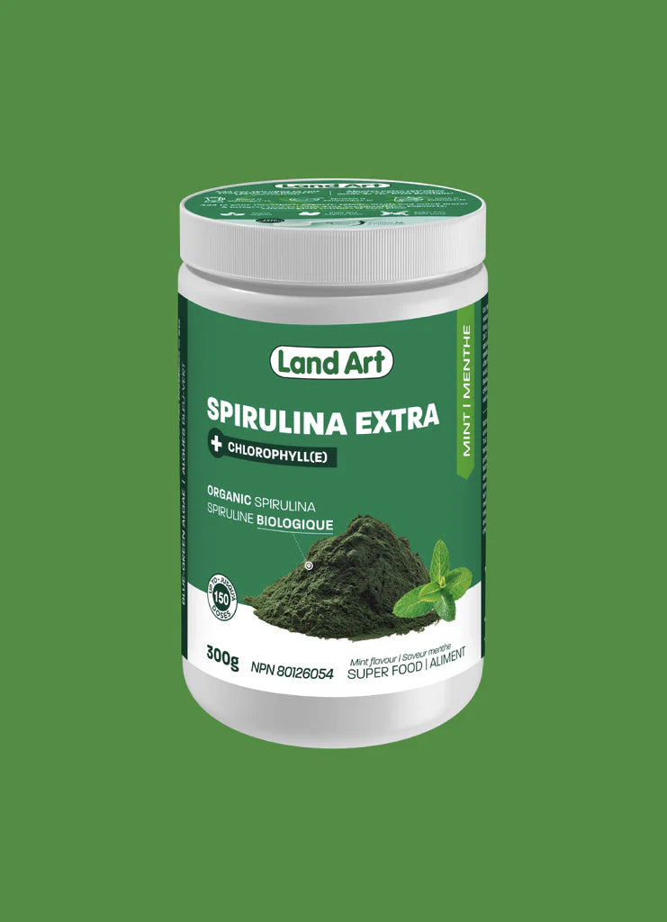 Spiruline Extra Biologique - Poudre - Menthe - Land Art - 300g