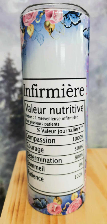 Gourde isotherme 20 oz. Infirmière