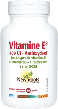 Vitamine E8 - 400 UI - Antioxydant - New Roots - 60 gélules