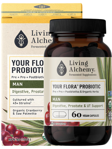 Votre flore Homme - Living Alchemy - 60 capsules