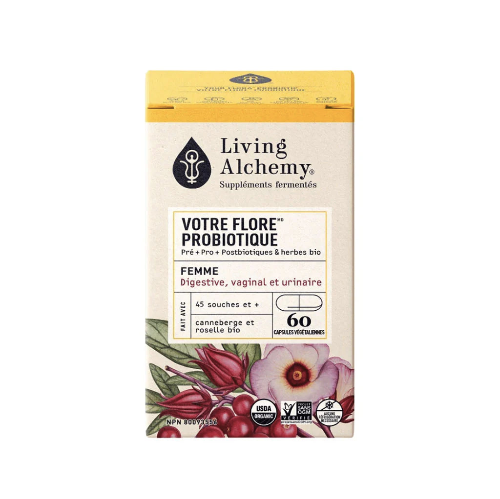 Votre flore probiotique femme - Living Alchemy - 60 capsules