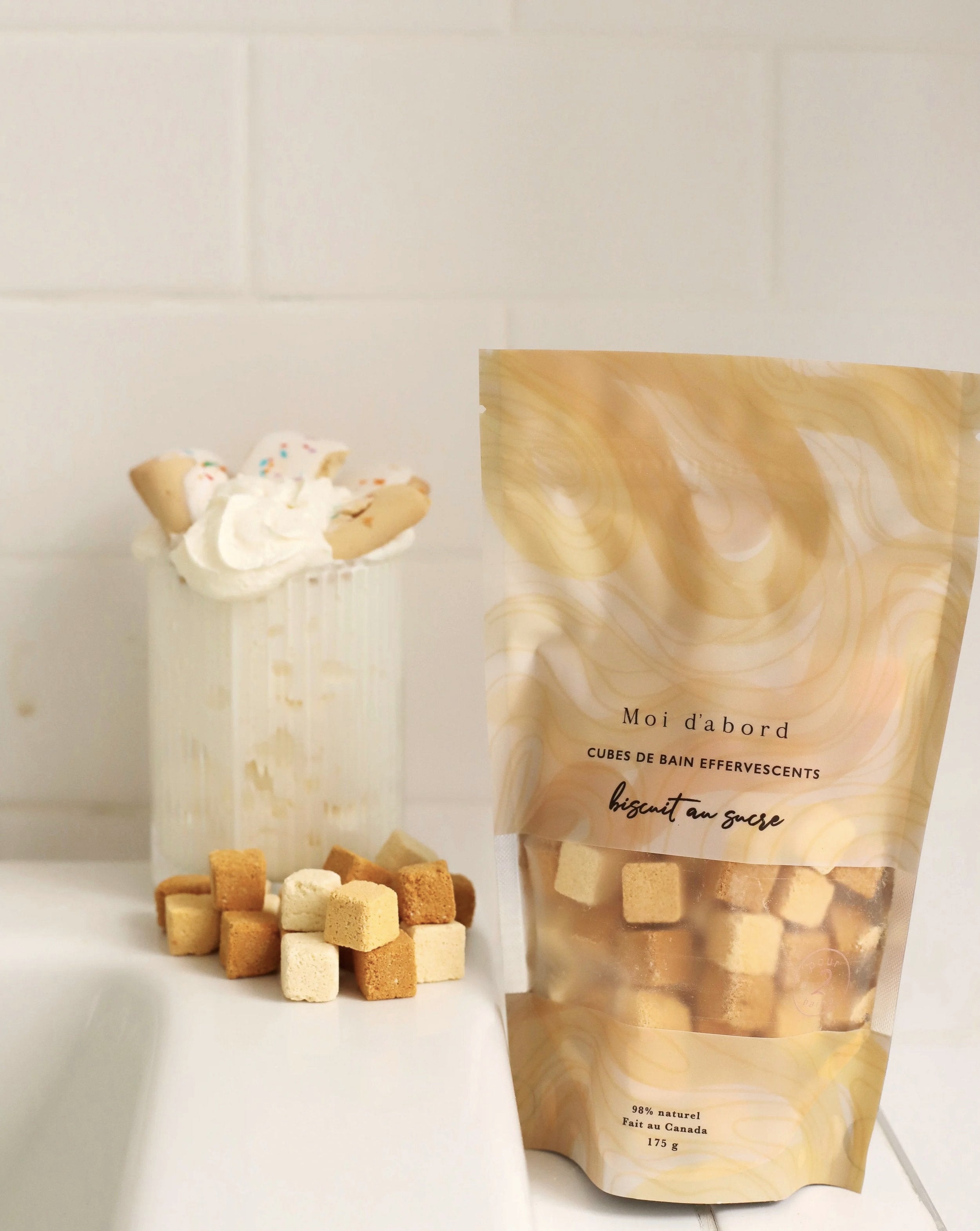 Cubes de bain effervescents - Biscuits au sucre - Moi D'abord