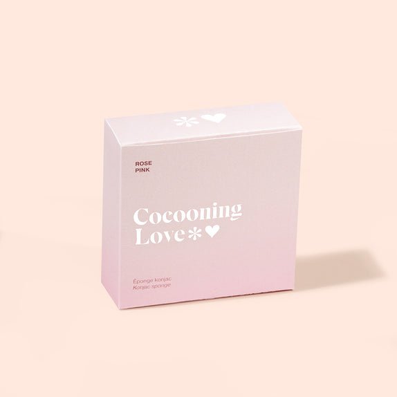 Éponge Konjac Rose - Peau sensible et réactive - Cocooning Love